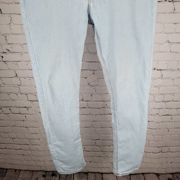 Origin Blue Light Wash Stretch Tapered Jeans USA Made Size 30x32 - Picture 13 of 14